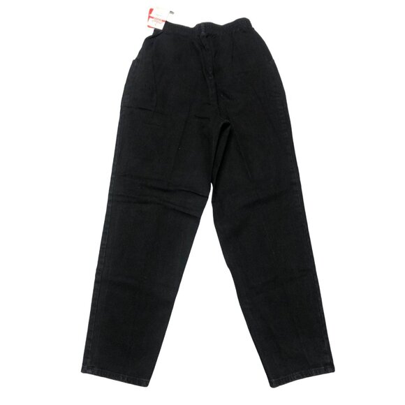 Chic Jeans Womens Size 10 Black Vintage Grannycore Elastic High Waisted NEW - Picture 3 of 7